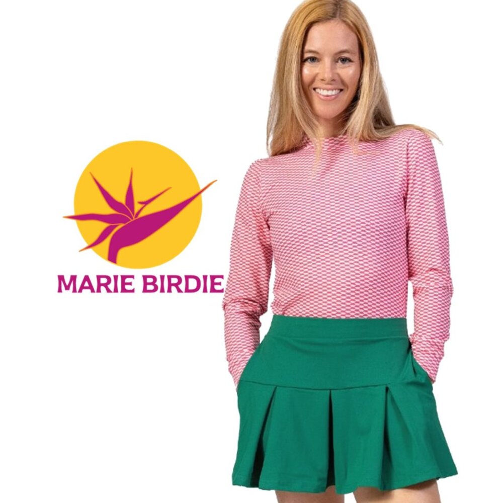 MARIE BIRDIE "Amore" Lightweight Golf Top - Rose Pink - NEW WITH TAGS!